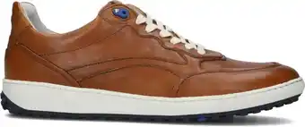 Omoda Floris van bommel heren lage sneakers sfm-10192 - cognac aanbieding