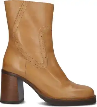 Omoda Via vai dames enkellaarsjes avery kate - camel aanbieding