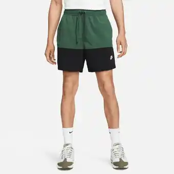 Nike Nike club geweven herenshorts met kleurblokken - groen aanbieding