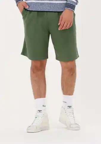 Omoda Scotch & soda heren broeken sweat short in organic cotton - groen aanbieding