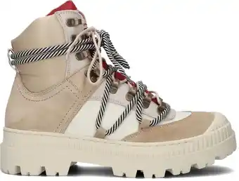 Omoda Scotch & soda dames veterboots conni mid - beige aanbieding