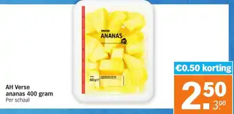 Albert Heijn Verse ananas 400g aanbieding