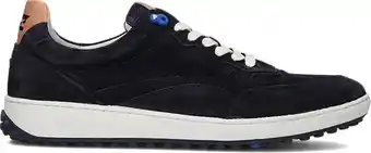 Omoda Floris van bommel heren lage sneakers sfm-10192 - blauw aanbieding