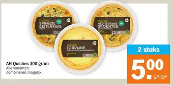 Albert Heijn Quiches 300g aanbieding