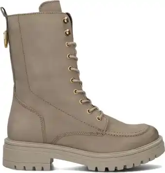 Omoda Omoda dames veterboots lpmonk-33 - taupe aanbieding