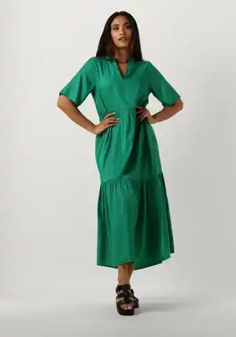 Omoda My essential wardrobe dames jurken linemw long dress - groen aanbieding