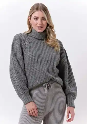 Omoda Esmé studios dames truien & vesten hope roll neck loose knit - grijs aanbieding