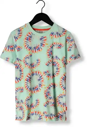 Omoda Scotch & soda jongens polo's & t-shirts relaxed fit all over printed - blauw aanbieding