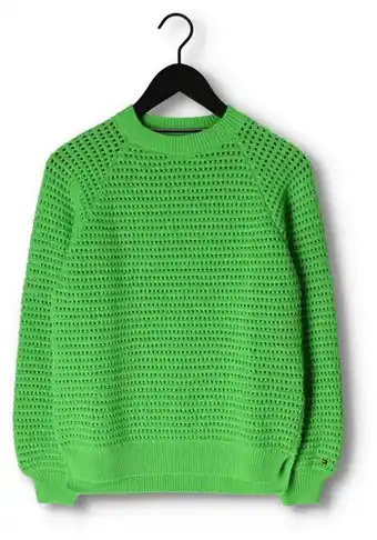 Omoda Tommy hilfiger meisjes truien & vesten crochet sweater - groen aanbieding