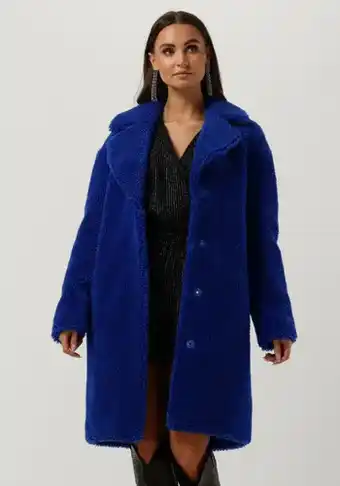 Omoda Stand studio dames jassen camille cocoon coat 2020 - blauw aanbieding