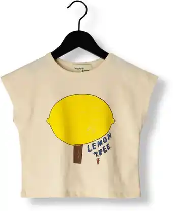 Omoda Wander & wonder meisjes tops & t-shirts lemon tree top - ecru aanbieding