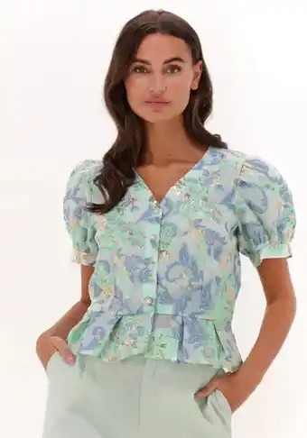 Omoda Hunkøn hunkon dames blouses coco top - blauw aanbieding