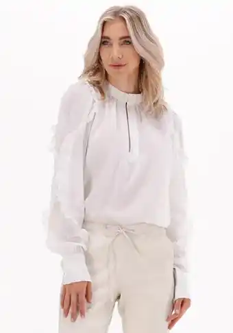 Omoda Est'seven dames blouses est'sara volt blouse - wit aanbieding