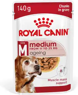 Intratuin Royal canin hondenvoer in saus medium ageing 10+ 140 g 10 stuks aanbieding