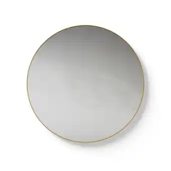 Sanitairwinkel.nl Looox mirror collection mirror gold line round ronde spiegel - 60cm - mat goud aanbieding