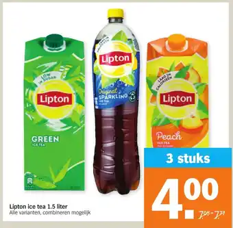 Albert Heijn Lipton ice tea 1.5 liter aanbieding