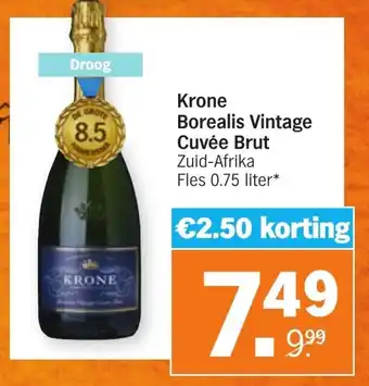 Albert Heijn Krone borealis vintage cuvee brut aanbieding
