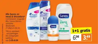 Albert Heijn Alle sanex en head & shoulders aanbieding