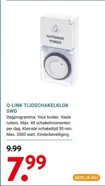 Kluswijs Q-LINK TIJDSCHAKELKLOK SWD aanbieding