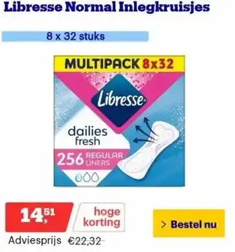 Bol.com Libresse Normal Inlegkruisjes aanbieding