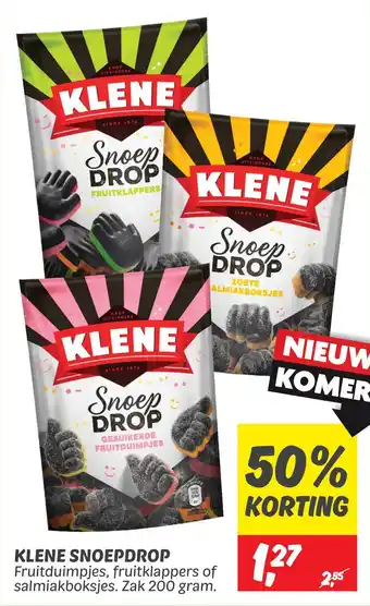 Dekamarkt Klene snoepdrop aanbieding