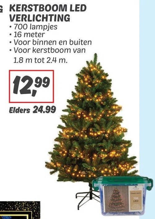 Amosfun Mini Kerstboom met Led-lichten Kleine