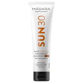 Douglas Mádara plant stem cell plant stem cell antioxidant body sunscreen spf 30 aanbieding