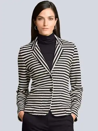 Klingel Blazer met streepdessin alba moda zwart/offwhite aanbieding