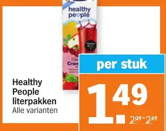 Albert Heijn Healthy people literpakken aanbieding