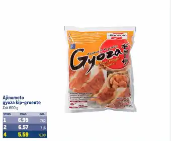 Makro Ajinomoto gyoza kip-groente aanbieding