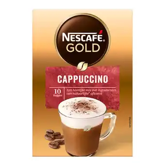 Dekamarkt Nescafé oploskoffie cappuccino 10 koppen aanbieding