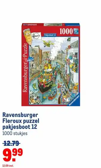 Makro Ravensburger Fleroux puzzel pakjesboot 12 aanbieding