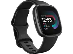 MediaMarkt Fitbit versa 4 zwart aanbieding