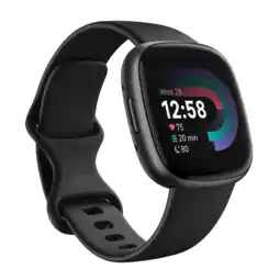 MediaMarkt Fitbit versa 4 zwart aanbieding