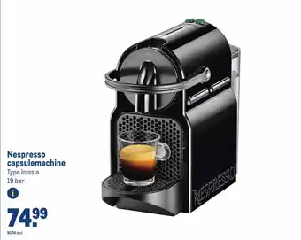 Makro Nespresso capsulemachine aanbieding