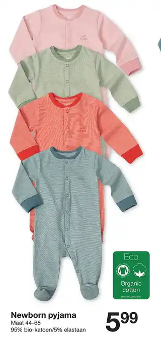 Zeeman Newborn pyjama aanbieding