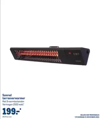 Makro Sunred terrasverwarmer aanbieding