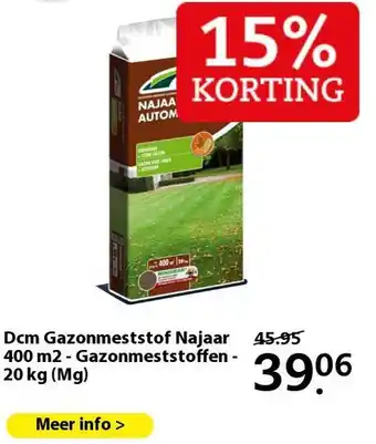 Boerenbond Dcm Gazonmeststof Najaar 400 m2 - Gazonmeststoffen - 20 kg (Mg) aanbieding