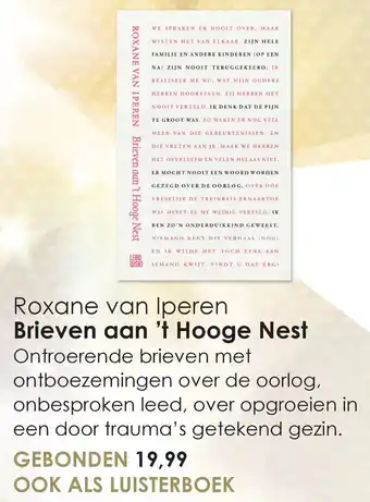 Libris Brieven aan 't Hooge Nest - Roxane van Iperen aanbieding