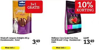 Pets Place Vitakraft Jumpers Delights 80 g - Hondensnacks - Eend aanbieding