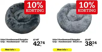 Pets Place Adori Hondenmand Bangalor Grijs - Hondenmand - 100 cm aanbieding