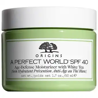 Douglas Origins a perfect world a perfect world spf 40 age-defense moisturizer met white tea aanbieding