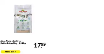 Pets Place Almo Nature Catlitter - Kattenbakvulling - 4.54 kg aanbieding