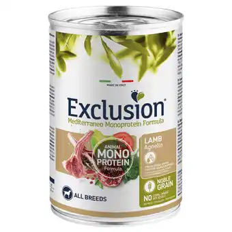 Zooplus 6 x 400 g lamb exclusion mediterraneo adult nat hondenvoer aanbieding