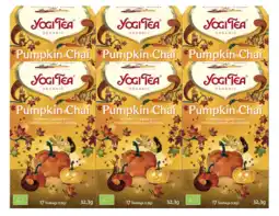 De Online Drogist Yogi tea pumpkin chai voordeelverpakking 6x17st aanbieding