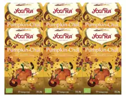 De Online Drogist Yogi tea pumpkin chai voordeelverpakking 6x17st aanbieding