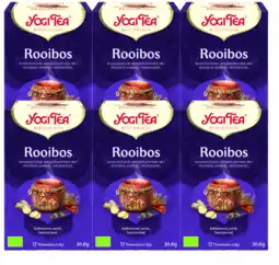 De Online Drogist Yogi tea rooibos voordeelverpakking 6x17st aanbieding