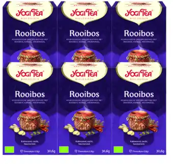 De Online Drogist Yogi tea rooibos voordeelverpakking 6x17st aanbieding