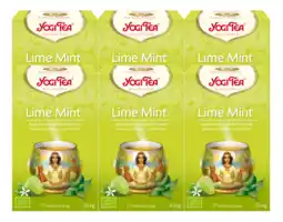 De Online Drogist Yogi tea lime mint voordeelverpakking 6x17st aanbieding