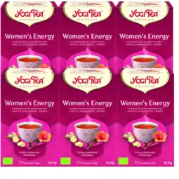 De Online Drogist Yogi tea women's energy voordeelverpakking 6x17st aanbieding